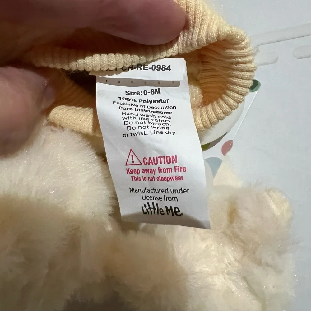 Little Me Llama Slippers 0-6M + Old Navy Pink Flip Flops baby Girls size 6